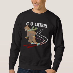 C U Later Vicuña Guanako Llama Züchter Alpaka Sweatshirt