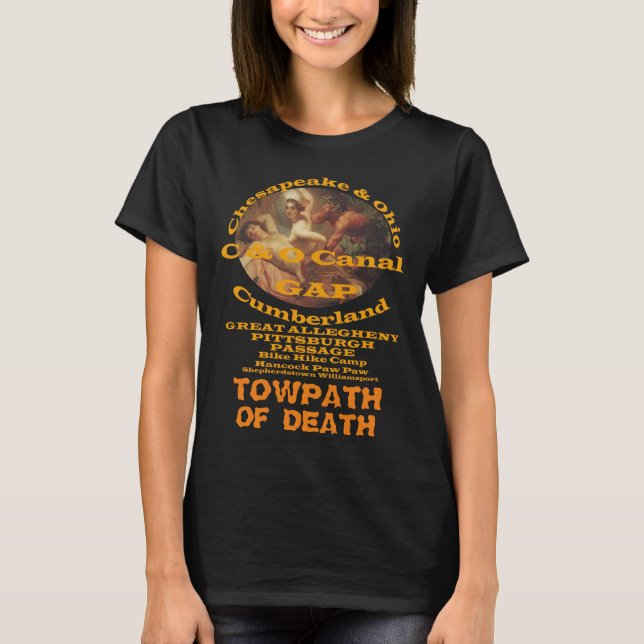 C und O Kanal Towpath Große Allegheny Passage GAP T-Shirt (Vorderseite)