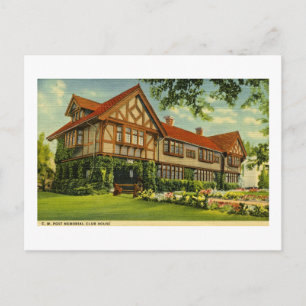 C.W. Post Clubhouse Battle Creek, Michigan Postkarte