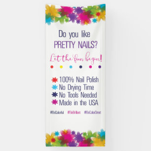 C you like pretty Nails Farbe Street banner