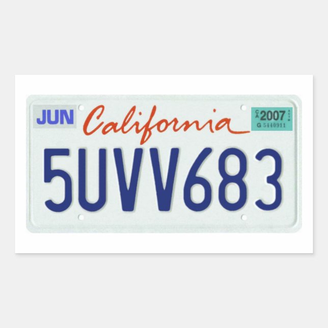 CA2007 RECHTECKIGER AUFKLEBER (Vorderseite)