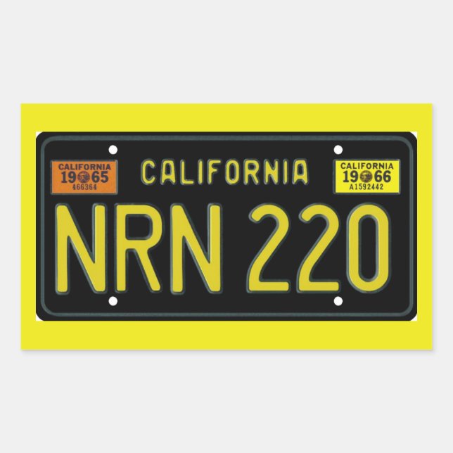 CA66 RECHTECKIGER AUFKLEBER (Vorderseite)