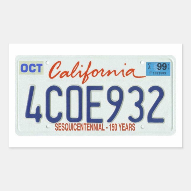 CA99 RECHTECKIGER AUFKLEBER (Vorderseite)