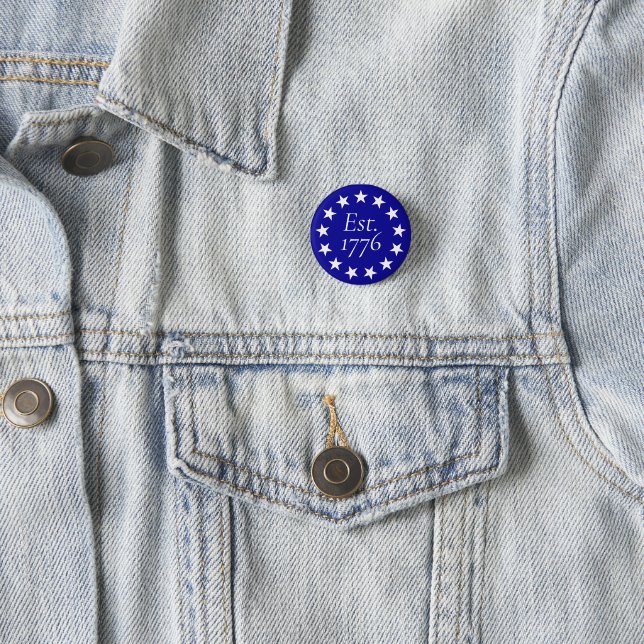 Ca. 1776 Betsy Ross Flag Patriotisches Geschenk Button (Beispiel)
