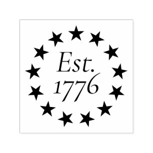 Ca. 1776 Betsy Ross Flag Patriotisches Geschenk Permastempel