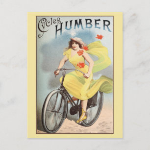 ca 1890 Vintage Cycles Fahrräder Anzeige Humber Postkarte