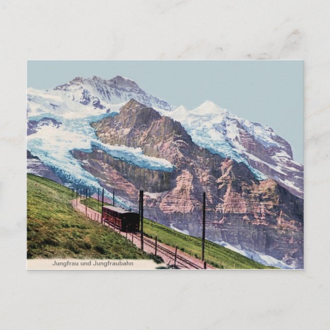 ca 1900 Jungfrau Bergbahn Postkarte (Vorderseite)