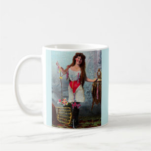 ca. 1905 lose Frau RPPC No. 2 Kaffeetasse