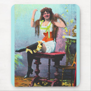 ca. 1905 lose Frau RPPC Nr. 1 Mousepad