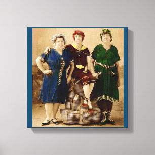 ca. 1910 Atlantic City Badeschönheiten RPPC Leinwanddruck