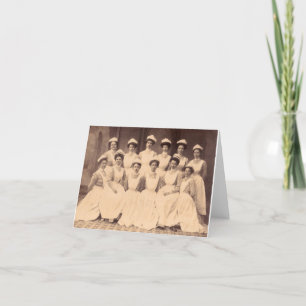 ca. 1914 Absolventen der Krankenpflegerschule Karte