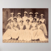 ca. 1914 Absolventen der Krankenpflegerschule