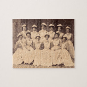 ca. 1914 Absolventen der Krankenpflegerschule Puzzle