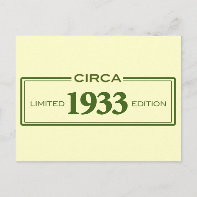 ca. 1933 postkarte (Vorderseite)