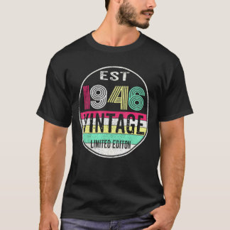 Ca. 1946 Jahrgang 1946 76. Geburtstag T-Shirt