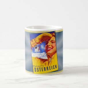 ca. 1950 Österreich Reiseplakat MCM  Kaffeetasse