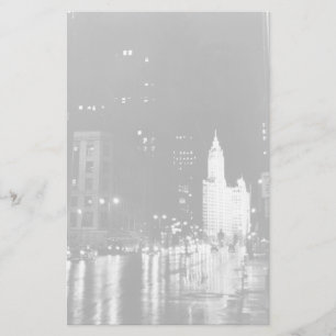 ca. 1954:  Aussicht auf die Michigan Avenue Briefpapier