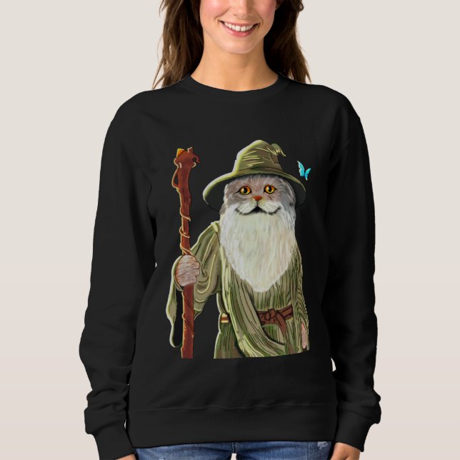 Ca Catdalf Cat  Lord Of The Cats Women Men Sweatshirt (Vorderseite)