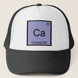 CA - Concept Art Funny Chemistry Element Symbol Truckerkappe