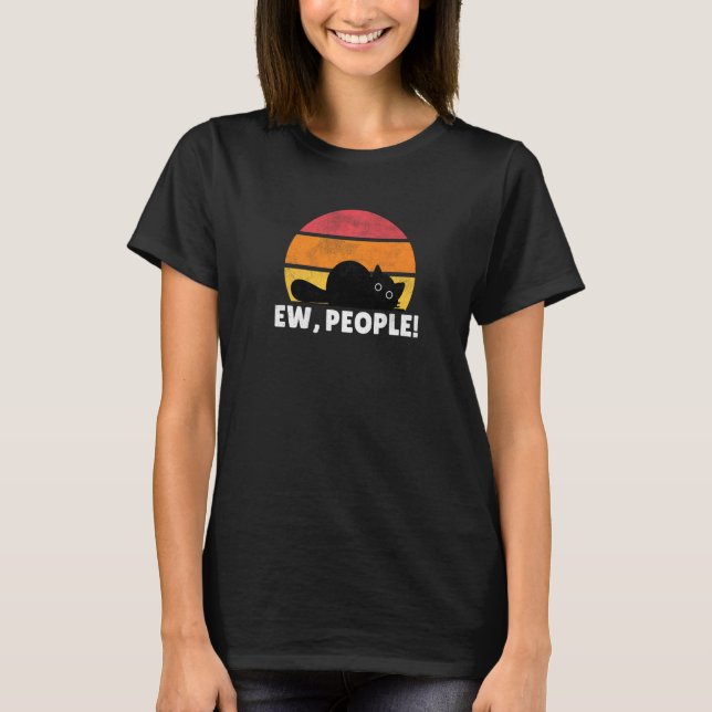 CA Ew People Cat Vintag T-Shirt (Vorderseite)