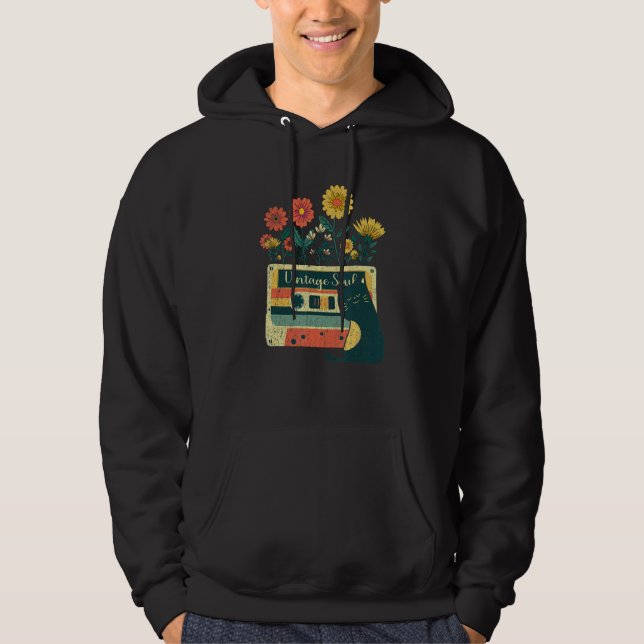 Ca for Lady Retro Soul Flowers Wildflower 1 Hoodie (Vorderseite)
