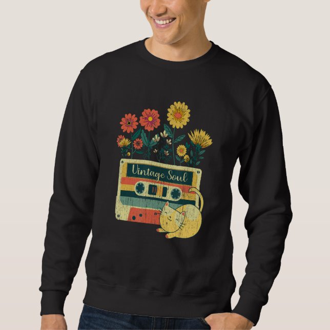 Ca for woman Retro Soul Flowers Wildflower 1 Sweatshirt (Vorderseite)