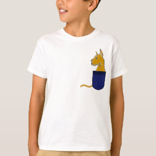CA, großer Däne in einem Taschen-Shirt T-Shirt