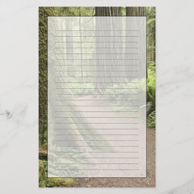 CA, Jedediah Smith Staat Park, Simpson Reed Briefpapier (Vorderseite)