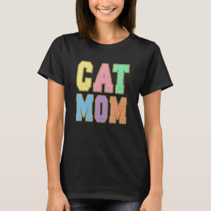 CA MAMA Slang Pastel Varsity Letters T-Shirt
