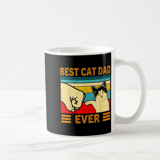 Ca Men Cat Dad Ever Funny Cat Lover Gift  Kaffeetasse (Rechts)