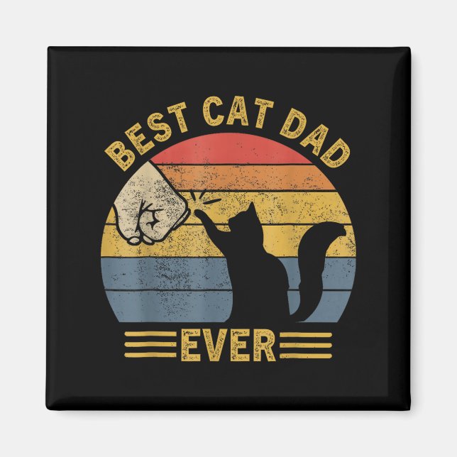 Ca Men Cat Dad Ever Funny Cat Lover Gift  Magnet (Vorne)