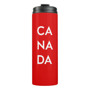 Ca Na Da Canada Dark Monotone Thermosbecher