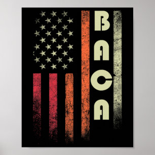 Ca Nachname Lustig Retro Vintage Geburtstag Amerik Poster