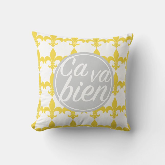 "Ca VA bien" Kissen (Vorderseite)
