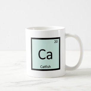 Ca - Wels Fisch Chemie Periodensystem-Symbol Tasse