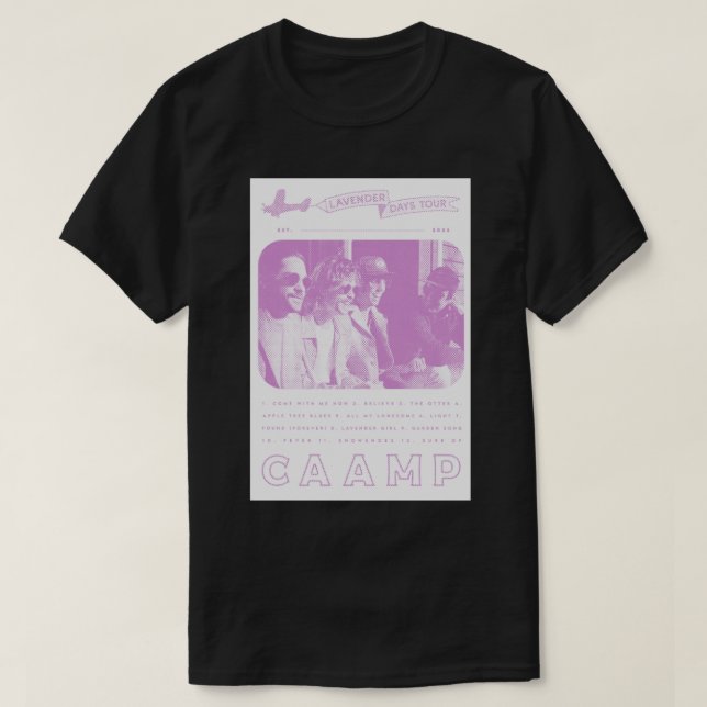 Caamp Music Lavender Days Plakataufkleber T-Shirt (Design vorne)