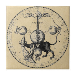 Cabala-Emblem-Mandala Fliese