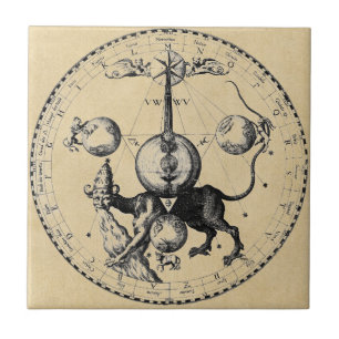 Cabala-Emblem-Mandala Fliese