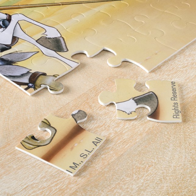 Cabalgando Don Quichote u. Sancho Puzzle (Seite)