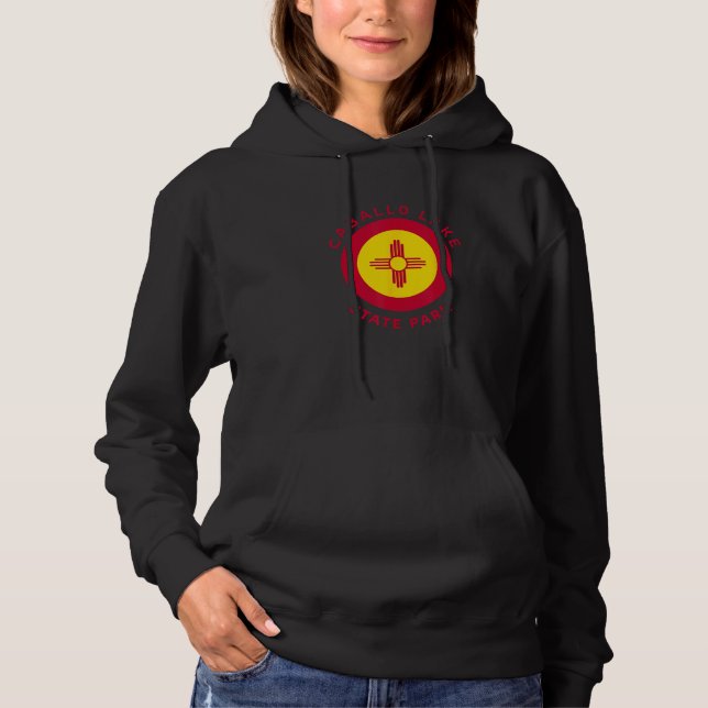 Caballo Lake State Park New Mexico NM Flag Zia Sou Hoodie (Vorderseite)