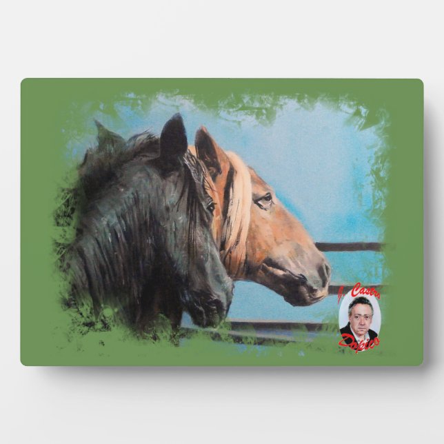 Caballos/Cabalos/Pferde Fotoplatte (Vorderseite)