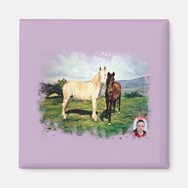Caballos/Cabalos/Pferde Magnet (Vorne)