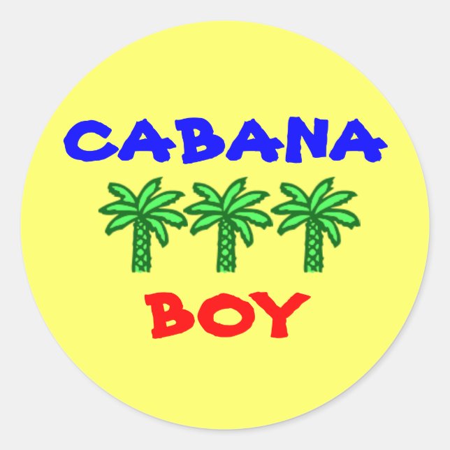 Cabana Boy Aufkleber (Vorderseite)