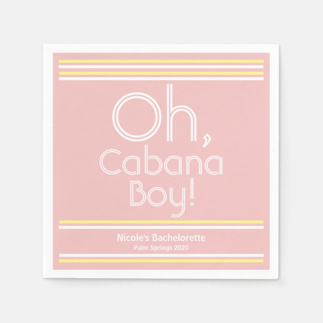 Cabana Boy Cocktail Napkins Serviette (Vorderseite)