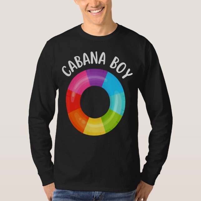 Cabana Boy Rainbow Life Float Pool Party Pool Boy T-Shirt (Vorderseite)