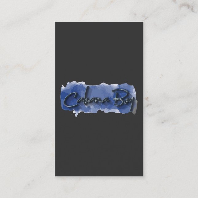 cabana boy T-Shirt Visitenkarte (Vorderseite)