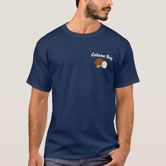 Cabana-Junge mit Kokosnuss-T - Shirt (Vorderseite)