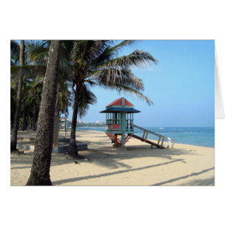 Cabana on Beach Card