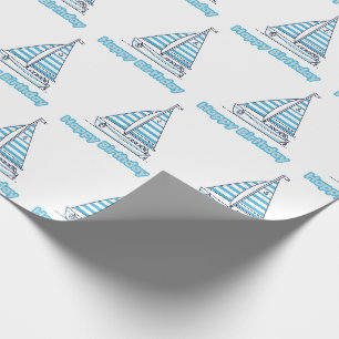 Cabana Segel Alles Gute zum Geburtstag Geschenkpapier