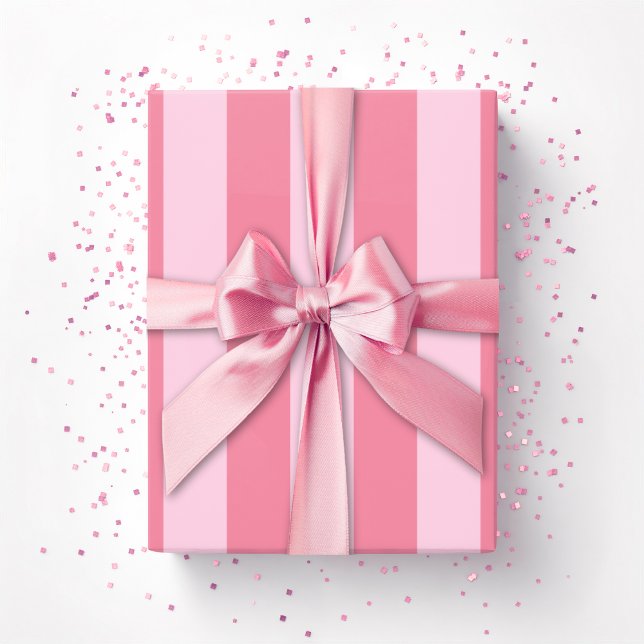 Cabana-Streifen in Rosa Geschenkpapier (Von Creator hochgeladen)